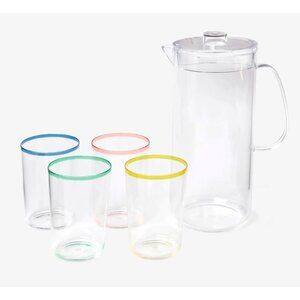 Sun Squad - 19oz Beverage Pitcher Set, Lightweight & Durable for Indoor/Outdoor